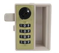 SMZhomeone Mechanical Combination Lock with 90 Degree Rotation for Steel Storage Cabinet Door, Secure Keyless for ACCESS Control, Easy Install ABS Alloy, Blue(E)