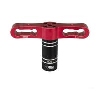 SMZhomeone Metal Hexagonal 17mm Wheel Hub Adapter For RC Cars, Crafted For High Responsiveness And Resistance To In Competitive Driving(red)