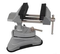 SMZhomeone Mini Table Suction Vise With Soft Rubber Jaw Covers And 360 Degree Rotation Allowing Secure Attachment And Flexible Positioning For DIY Projects