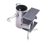 SMZhomeone Outdoor Umbrella Clamp Bracket Metal Adjustable Patio Holder For Chair Deck Railing Balcony Heavy Duty Black