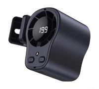 SMZhomeone Portable Clip-On Fan with Adjustable High-Speed Operation for Waist Hanging and Desk Mounting, Strong Air Circulation, Secure Clip for Belts or Edges(Gray)