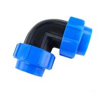 SMZhomeone PP 90 Degree Coupling with Thread for Connecting MDPE Pipes in Drip Irrigation Systems Requiring 20mm and 25mm Fit (25 * 20mm)