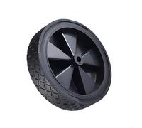 SMZhomeone PP PVC Folding Wagon Cart Wheels For Garden Carts Camping Trolleys Utility Carts And Beach Carts Designed For Quiet Operation And Shock Absorption(12 * 3cm-Black)