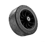 SMZhomeone PP PVC Folding Wagon Cart Wheels For Garden Carts Camping Trolleys Utility Carts And Beach Carts Designed For Quiet Operation And Shock Absorption(19 * 7cm-Black)