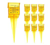 SMZhomeone Rain Gauge 1.5 Inch Rain Gauge Sprinkler Wide Mouth Design Large Digital Print Clear Plastic Housing (10 Pieces)