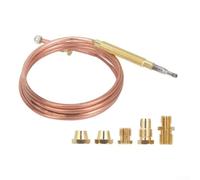 SMZhomeone Replacement M6x0.75 Thermocouple Sensor with Metal Common Thread for Gas Ovens, Fireplaces, Stoves, BBQ Burners and Other Heating Appliances, 60cm Cable(90CM)