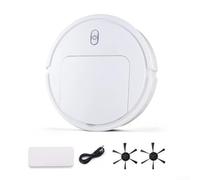 SMZhomeone Robotic Vacuum with Powerful Suction and Air Purification - Intelligent Navigation for Corner-to-Edge Cleaning - Quiet Operation for Home 28x28x6.5cm(IS25 is white)