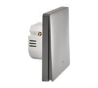 SMZhomeone Smart Light Switch with for TUYA for ZIGBEE Technology, No Neutral Wire, ABS+PC Material, White Grey, Works with for ALEXA and Home, Remote Control for Modern Home for LIGHTING Scene(1 on