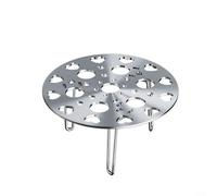 SMZhomeone Stainless Steel Steamer Rack with Removable Legs for Dumplings and Eggs, Adjustable Height Steam Tray Basket for Pot Pan Wok, Silver 21cm(13.5CM Silver)