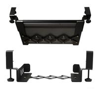 SMZhomeone Under Desk Laptop Mount No Drill Steel Holder for Laptop Keyboard Space Saving Adjustable Rack Black