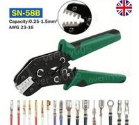 Sn 58B Pin Crimping Tool Wire Cable Crimper Pliers Terminal Connector Awg24 16