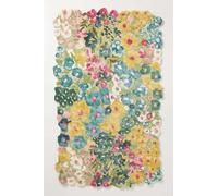 SN ALEFHOME Hand-Tufted Floral Wool Area Rug 6×9 ft - 100% New Zealand Wool Carpet | Soft, Durable & Cozy Decorative Rug for Living Room, Bedroom, Kids Playroom & Home Decor, Multicolor