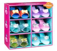 SN Glamorous 6 Pairs Princess Shoe Collection Perfect Addition to Your Little One's Fancy Dress Box