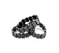 SN NATURSTEIN UG Precious shungite directly from Karelia: 3 x Eclipse bracelet