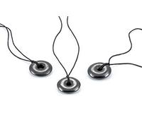 SN NATURSTEIN UG - Shungite "Donut" Pendants, 30 mm | Gem Stone from Karelia - 3 units