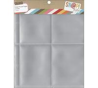 Sn@p! Pocket Pages For 6"X8" Binders 10/Pkg-(4) 3"X4" Pockets/ Sold as a pack of 3