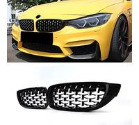SNA Chrome Diamond F32 Kidney Grill for BMW 4 Series F32 F33 F36 (2014-2019) F82 F83 M4 F80 M3 (2015-2019) (ABS Front Grille, 2-pc Set)