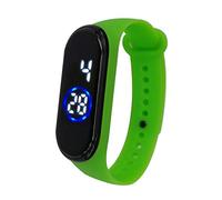 Sna411p1 Wrist Unisex Silicone 50M Fashion Watch LED Sports Men's Watch (Green, One Size)