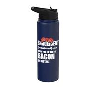Snaccident When You eat All the Bacon - Making Bacon Stainless Steel Insulated Water Bottle