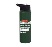 Snaccident When You eat All the Bacon - Making Bacon Stainless Steel Insulated Water Bottle
