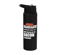 Snaccident When You eat All the Bacon - Making Bacon Stainless Steel Insulated Water Bottle