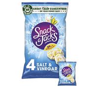Snack a Jacks Salt and Vinegar Rice Cakes 89 Calories Suitable for Vegetarians Multipack (4x22 g)