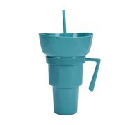 Snack and Drink Cup Straw Cups | Tumbler with Snack | Outdoor Popcorn Popper Container for Movie Dessert Daily Backpack Backpack Living Room Camping