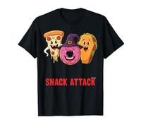 Snack Attack Funny Halloween Pizza Donut Taco T-Shirt
