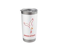 Snack Attack Seagull Stealing Ice Cream Humor Stainless Steel Insulated Tumbler