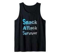 Snack Attack Survivor Powered By Snacks This is My Snack Tank Top