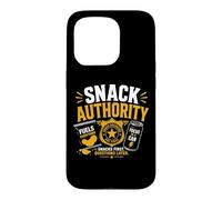 Snack Authority Funny Food Humor Graphic Case for iPhone 15 Pro
