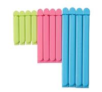 Snack Bag Clamp - Multi Size Fastener, Grip Bands | Portable Fridge Organizer Tabs, Reusable Closure Tabs for Freezer Section, Jar Reclose Assistant, Eco Storage Wrapper Tabs for Crisp Box