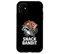 Snack Bandit Funny Raccoon Trash Panda Humor Case for iPhone 11