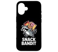 Snack Bandit Funny Raccoon Trash Panda Humor Case for iPhone 16