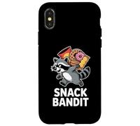 Snack Bandit Funny Raccoon Trash Panda Humor Case for iPhone X/XS
