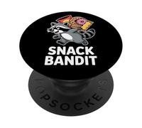 Snack Bandit Funny Raccoon Trash Panda Humor PopSockets Adhesive PopGrip