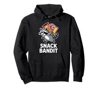 Snack Bandit Funny Raccoon Trash Panda Humor Pullover Hoodie