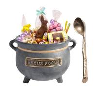 Snack Bowl | Halloween Snack Bowl Witch Cauldron | Horror Dessert Food Holder Desktop Container for Fruits Jelly Popcorn Chocolate Fondant