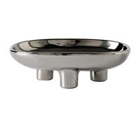 Snack Bowls Fruit Bowl for Kitchen 3-Legs Ceramic Snack Bowls 10'' Oval Footed Bowl Large Pedestal Bowl Decorative Fruit Serving Tray for Breads,Type 2/378