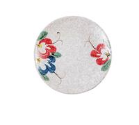 Snack Bowls Japanese Retro Ceramic Plate Dish Sushi Home Round Dinner Vegetable Fish Creative Western Steak Snack & Dip Bowls