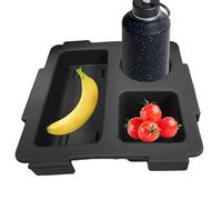 Snack-Box-Container-Cup-Holder, 24 * 23 * 9cm Topper Tray For Bogg Bags, EVA Material, Waterproof And Sand-proof, Double Deep Slots Firmly Fit Mainstream Large-capacity Cups