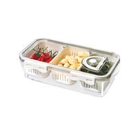 Snack Boxes for Kids Travel - Snack Box with Compartments | Split Transparent Organiser Boxes | Sandwich Plates with Lid | Movie Night Snack Tray | Snack Storage Boxes with Lid | Meal