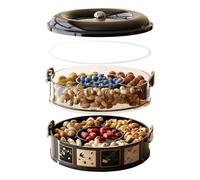 Snack Boxes | Swivel Wide Mouth Stackable,Reusable Snack Boxes - For Family, Friends, Students, Adults, Men, Women, Kitchen, Home, Indoor And Office