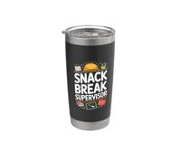 Snack Break Supervisor Funny Teacher Lunchroom Stainless Steel Insulated Tumbler