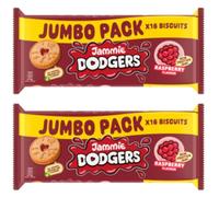 Snack Bundle consisting of Jammie Dodgers - 2 x 280g Family Packs | Classic Raspberry-Filled Biscuits