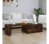 vidaXL Coffee Table Smoked Oak 150x50x35 cm Engineered Wood