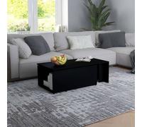 vidaXL Coffee Table Black 150x50x35 cm Engineered Wood