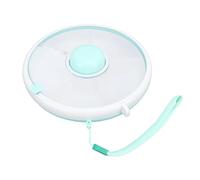 Snack Container 360° Rotating Snack Fruit Tray Divided Snack Storage Organizer Kids Fruit Storage Box Large Capacity Sealing Snack Box (Mint Green)