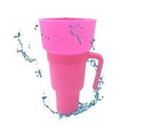 Snack Cup Bowl with Lid and Straw - Snack Drink Cup | Reusable 2 in 1 Cup Top Bowl Stadium Tumbler | Splash Proof Leakproof Portable Snack Cup for Journey, Cinema, Trip, Home