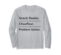 Snack Dealer Chauffeur Problem Solver Funny Mom Design Long Sleeve T-Shirt